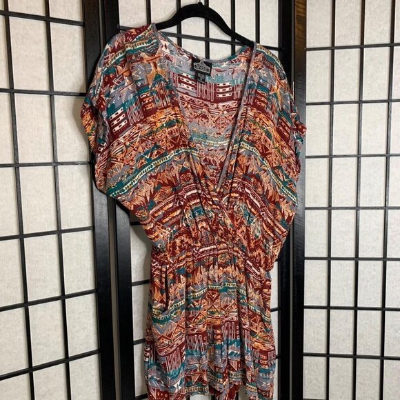 Anthropologie Shorts Romper Red Small - Picture 2 of 7